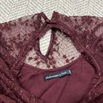 Abercrombie & Fitch Lace Burgundy Top Photo 1