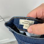 Madewell Size 27 Blue Distressed Cropped Classic Straight Leg Jeans Photo 9