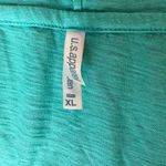 American Apparel WOMENS HOODED TANK WITH POCKET AQUA SIZE XL Photo 8