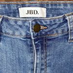 Just Black Denim JBD Light Wash Blue Skinny Raw Hem Jeans Women's Size 27 Photo 3