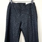 Soft Surroundings  Womens Black Leopard Print Legging Ankle Pants Size S Photo 1