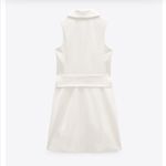 ZARA  White Belted Waistcoat/Sleeveless Vest Mini Dress Photo 12