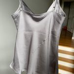 EXPRESS satin grey cowl neck top size XS Photo 1