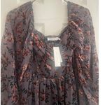 All in Favor Floral Jacquard Puff Sleeve Minidress/babydoll top, A67 Photo 5