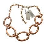White House | Black Market  Rose Gold Large Chain Link Necklace Photo 4