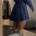 Showpo Navy Linen Dress Photo 2