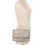 Nico & Olive Elegant faux Snakeskin foldover Clutch with gold chain NWT Black Photo 6