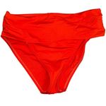 La Blanca  Women's Coral Red Bikini Bottom Size 6‎ Solid Swimwear Photo 0