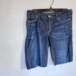 Banana Republic  Denim Bermuda Raw Cut Hem Shorts Blue Small Medium 6 Photo 1