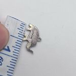 Vintage Women's Elephant Sterling Silver Trunk Up Silver Tone Necklace Pendant Photo 4