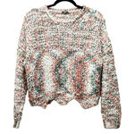 JODIFL  Pullover Sweater Multicolor Knitted Crew Neck Stretch Sz M Photo 0