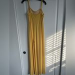 Forever 21  Yellow Spaghetti Strap Jumpsuit size large Photo 2