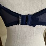 Aerie  Brooke‎ Bra 36D Floral Lace Scallop Trim Blue Bra Photo 8