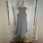 cupio  Navy and White Striped Swim Coverup Photo 2