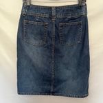 TYTE Knee Length Jean Skirt Juniors Size 3 Medium Wash Front Slit Blue Denim Photo 4