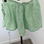 Lacoste  green Striped linnen shorts Photo 2