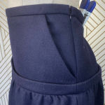 Stella McCartney  Navy Wool Drop Waist Mini Skirt‎ Photo 4