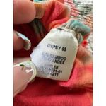 Gypsy 05  Bamboo Blend Sunset Inspired Tie Dye Side Ruched Bodycon Mini Dress L Photo 4