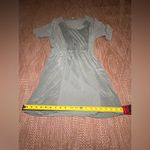 J.Crew  Women Silk Sage Green V-Neck Pleat Shift Dress,Size XS,Great Condition Photo 4