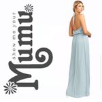 Show Me Your Mumu  Silver Sage Heather Halter Dress Size Small Photo 3