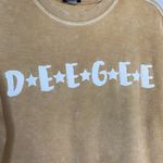 Charles River Apparel Deegee mustard yellow corduroy crewneck sweatshirt size XS Photo 1