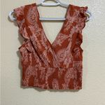 Paper Crane  Terracotta Paisley Blouse Photo 2