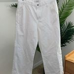 J Brand Joan High Waist Crop Wide Leg Trouser in White Size 30 Photo 2