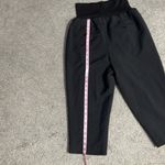 Duo Maternity Black Pull On Dress Pant Capris With Belly Band | Size Medium Photo 6