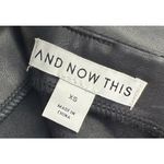 And Now This Faux‎ Leather Skirt Womens Small High Waisted Mini Pencil Zipper Black Photo 2