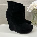 Kelsi Dagger Women’s Black Suede Wedge Booties Size 7.5 Photo 0