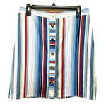 Brooks Brothers  Skirt Women’s Size 6 NWT Striped A Line Button Front Golf Preppy Photo 0