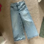 H&M Wide-Leg Cropped Light Blue Jeans Photo 0