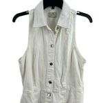 DL1961  Dress Large Daphne Dress Midi White Denim Photo 1