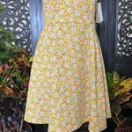 Copper Key Fit & Flare Yellow Ditsy Floral Dress Photo 2