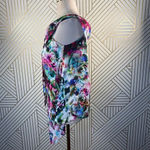 Nicole Miller ‎ Off-the-Shoulder Silk Floral Top Photo 5
