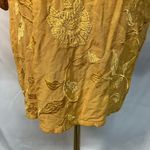 Amuse Society Poolside Dreams Golden Yellow Embroidered Kimono Top Womens M/L Photo 13