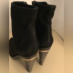 Diane Von Furstenberg  women black suede leather platform boots US 8.5 Euro 39.5 Photo 6