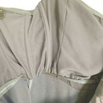 BCBGMAXAZRIA  Aurelia Tiered Satin Cocktail Dress Peplum 0 Gray HOCO Black Tie Photo 6