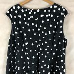 London Times LONDON TIME Black/Blush Pink 22W Ombre Dots Cap Sleeve Crepe Dress Photo 5