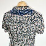 Sandro  Silk Floral Retro Collared Shirt Dress Photo 9