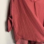 Zenobia  Pink and Black Dot Blouse Photo 5
