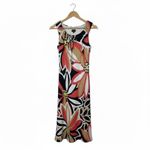 Hobb 100% Linen Floral Dress Size 8 Red Photo 1