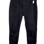 frame denim Frame Womens Trapunto Mid Rise Black Jogger Ankle Zip denim Pants Size 25 Photo 0