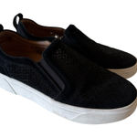 Vionic  Slip On Sneaker Kimmie Black Leather Perforated Casual Orthotic SZ 8.5 Photo 0