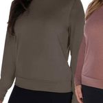 Lukka Lux Women's Long Sleeve Tee, Green/Pink, 2 Photo 0