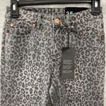 Armani Exchange Super Skinny Animal Print Cropped Jeans Photo 1