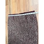 Talbots Petites 10P Tweed Wool Blend Pencil Skirt Burgundy Bouclé Lined Photo 5