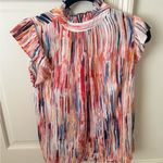THML NWOT  Colorful Blouse Top Photo 1