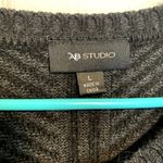 AB Studio  Black Scoop Neck‎ Pullover Knit Sweater Women's Size Large Photo 2