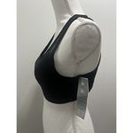 Ideology NWT  Crisscrossed Black Sports Bra Gray Sz Large Photo 4